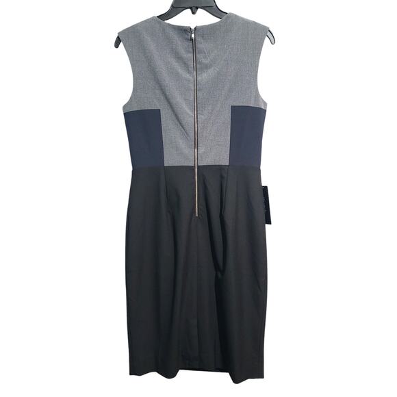 The Limited Color Blocked Sheath Dress Blue Gray Size 4 NWT - Picture 2 of 5